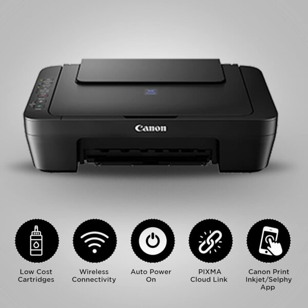 1733415984 Canon PIXMA E470 All in One Print Scan Copy WiFi Ink Efficient Colour Printer for Home