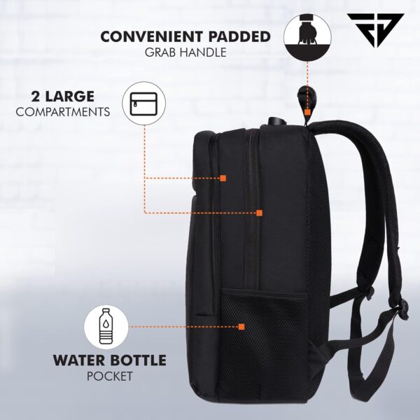 1733416087 FUR JADEN Anti Theft Number Lock Backpack Bag with 15.6 Inch Laptop Compartment USB Charging Port Organizer Pocket for Men Women Boys Girls