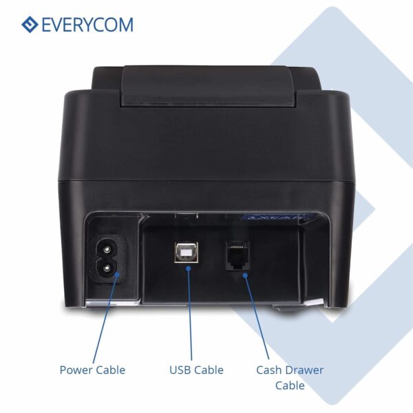 1733492393 Everycom EC 58 58mm 2 Inches Direct Thermal Printer Monochrome Desktop 1 Year Warranty USB Bluetooth