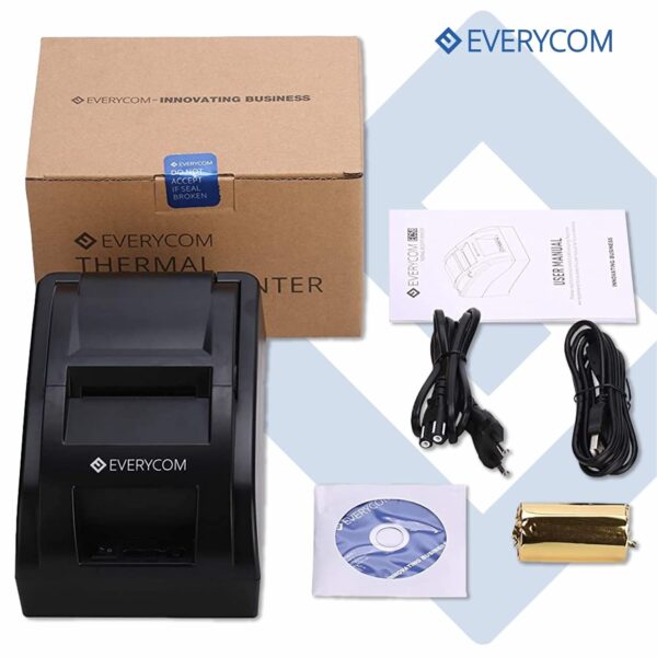 1733492395 Everycom EC 58 58mm 2 Inches Direct Thermal Printer Monochrome Desktop 1 Year Warranty USB Bluetooth