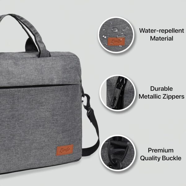 1733822911 RIONTO Office Laptop Bag for Men Professional Office Bag for Men Durable Laptop Messenger Bags for Men Office Use Hand Bag for Men Laptop Bag 15.6 Inch Laptop Macbook