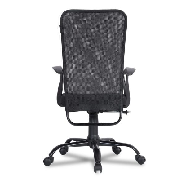 1733829814 Green Soul Seoul Office Chair Mid Back Mesh Ergonomic Home Office Desk Chair with Comfortable Spacious Seat Rocking tilt Mechanism Heavy Duty Metal Base Smart Black