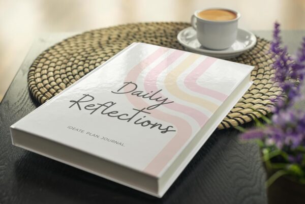 1733986343 Rays Of Ink Daily Reflections My Personal Journal Undated Planner Gratitude Journal My Personal Journal Budget Tracker Mood Tracker for Wellness Free Stickers and Bookmark 4Months