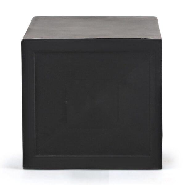 1733993720 CELLO Idea Plastic Storage Cabinet Black Grey 26.42 X 26.42 X 24.89 Cm