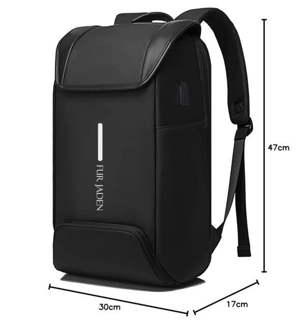 1734000815 FUR JADEN Smart Tech Water Repellent Anti Theft 15.6 Inch Laptop Backpack with USB Charging Port for Men Women Working Professionals College Students