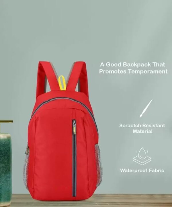 1734132586 BigPlayer Red 20L Smart Backpack for School College Office Stylish Travel Business Bag for Men Women