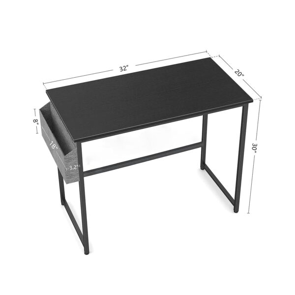 1734258712 CubiCubi Multi Purpose Computer Desk Laptop Table Home Office Writing Study Desk Ideal for Work from Home Office Desk DIY Table Easy to Assemble Black