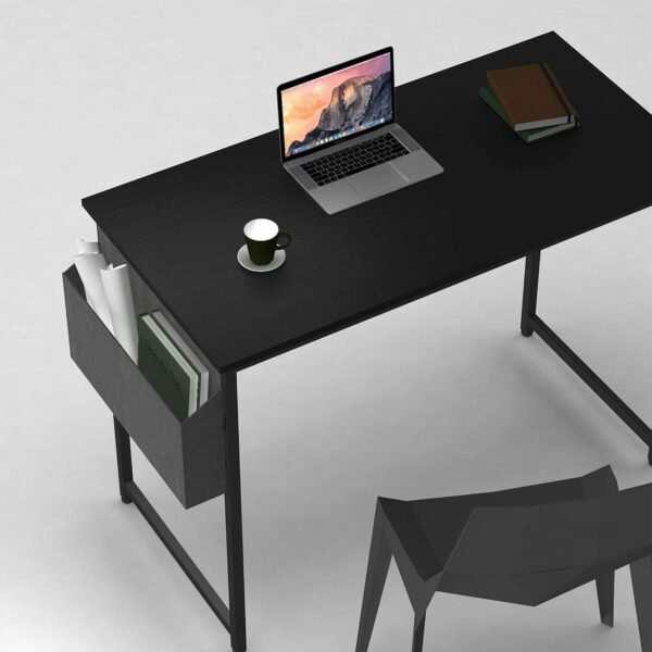 1734258723 CubiCubi Multi Purpose Computer Desk Laptop Table Home Office Writing Study Desk Ideal for Work from Home Office Desk DIY Table Easy to Assemble Black