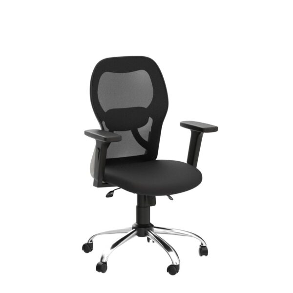 1734471840 CELLBELL Tauras C100 Mesh Mid Back Home Office ChairComputer ChairStudy ChairRevolving ChairDesk Chair for Work from Home Metal Base Seat Height Adjustable Chair Black