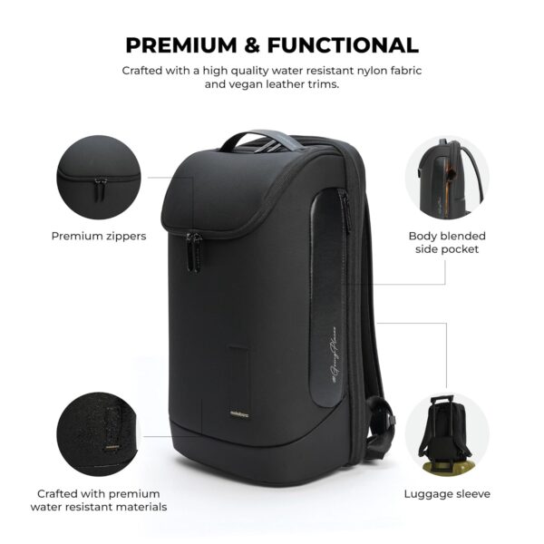 1734569313 MOKOBARA The Transit Backpack Medium 42cms 20L Multipurpose Premiun Water Resistant Nylon Backpack with Luggage Sleeve Fits Upto 15 Laptop Crypto