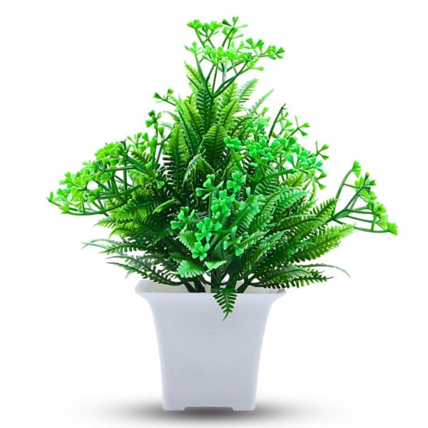 1734583487 Artificial Flower Plants with Pot Showcase Decoration Plants Flowers Fake Plant Artificial Plants for Home Decor Office Gifting Plants Decorative Plants Set of 4 Flower 014