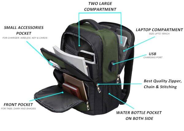 1734588276 Future Swiss Cut Design 15.6 Inch Smart Laptop Backpack Bag With USB Charging Port Anti Theft Pocket and Accessories Organiser for Men Women Boys Girls