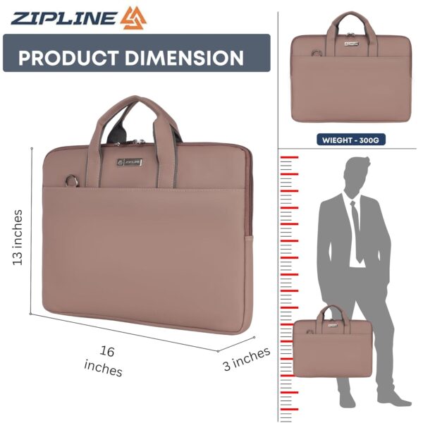 1734686792 Zipline Office Casual Faux Leather laptop handbags for women Fits 1313.514 inch LaptopTablet office bags for women