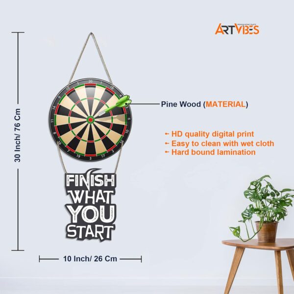 1734717420 Artvibes Dart Board Printed Wooden Wall Hanging with Quotes for Home Decor Office Gifts Living Room Bedroom Wooden Decorative Items Modern Decoration wall Art PainingWH 5703N