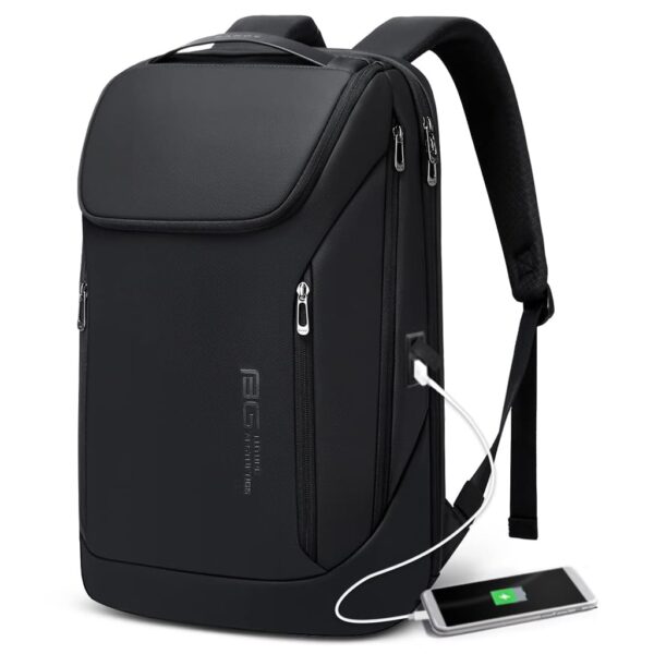 2517 Smart Laptop Backpack Bag Antitheft 3 Pin Lock Type C USB Port fit for 15.6 Inch Laptop Bag 20L Multi Compartment Travel Bag Waterproof Scratchproof Backpack for Men