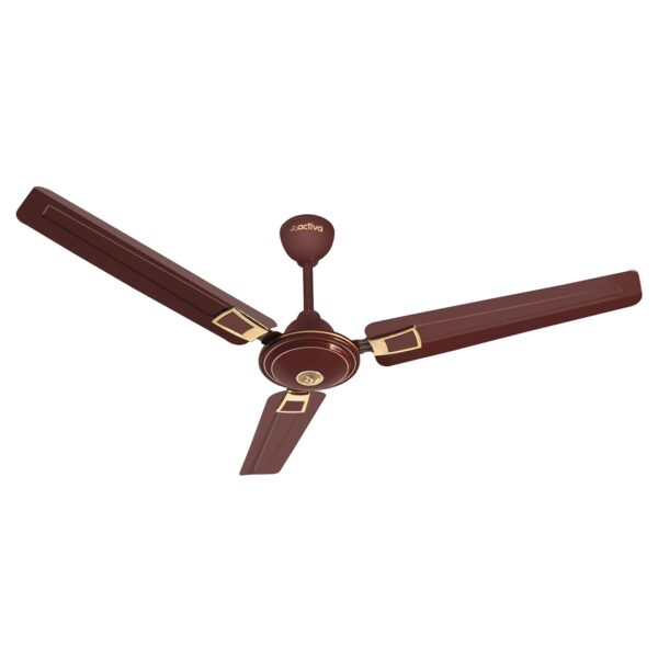 ACTIVA 390 RPM High Speed 1200 MM Apsra Deco Ceiling Fan with 2 Year Warranty Deco Brown