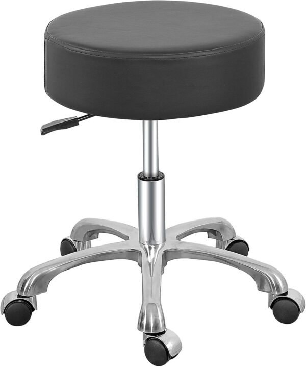 Aarpee Furnitures Revolving 360 Degrees Stool Suitable for HomeOfficeStudyVanityShopsCliniclabSpaConferenceMeetingReception Black