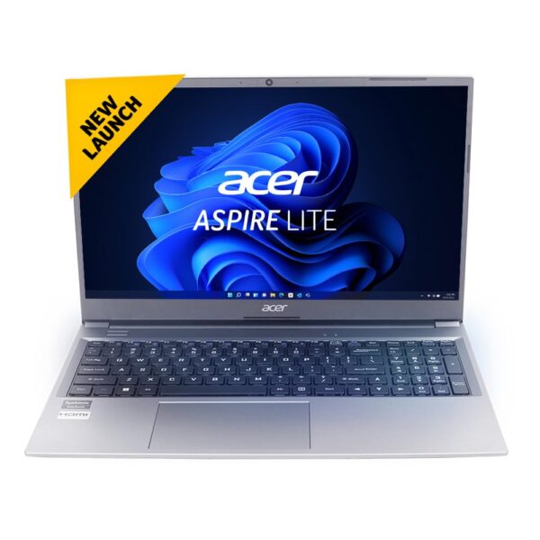 Acer Aspire Lite 12th Gen Intel Core i7 1255U Premium Metal Laptop Windows 11 Home16 GB RAM512 GB SSD AL15 52 39.62cm 15.6 Full HD Display Metal Body Steel Gray 1.59 Kg