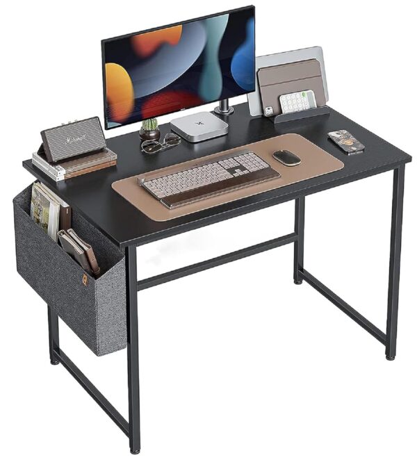 CubiCubi Multi Purpose Computer Desk Laptop Table Home Office Writing Study Desk Ideal for Work from Home Office Desk DIY Table Easy to Assemble Black