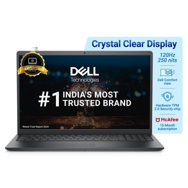 Dell 15 Thin Light Laptop Intel Core i5 1235U Processor16GB DDR4512GB SSDIntel UHD Graphics15 Inch 38cm FHD DisplayWindows 11 MSO2115 Month McAfeeCarbon BlackSpill Resistant KB1.69kg