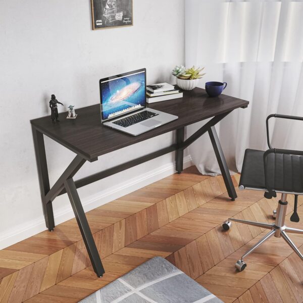 LAD Workspaces The K Table Engineered Wood Study Table Laptop Computer Table Desk for Home Office