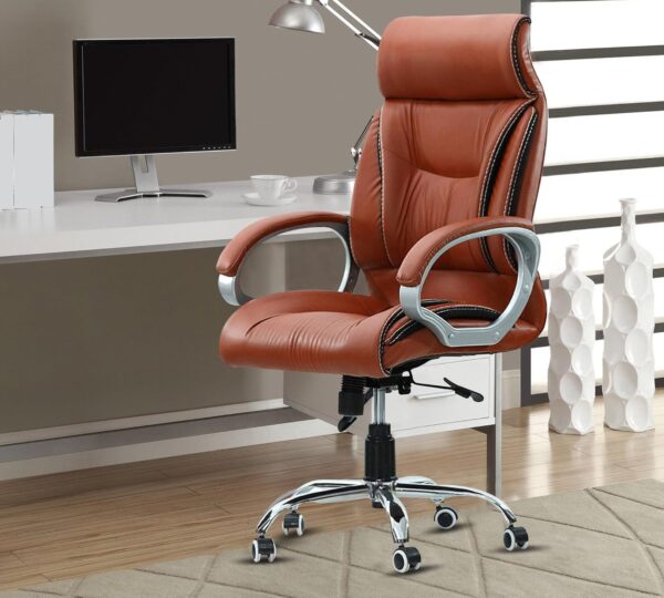 Lakdi The Furniture Co High Back Office Chair Upholstery Leatherette Director Chair MSL 127 Swivel Tilt