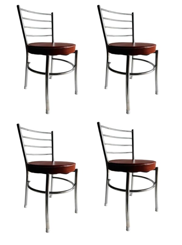 SCHOOL FURNITURE Restaurant Hotel Home Office Dining Chair Ergonomic Dining Chair Brown Set of 4