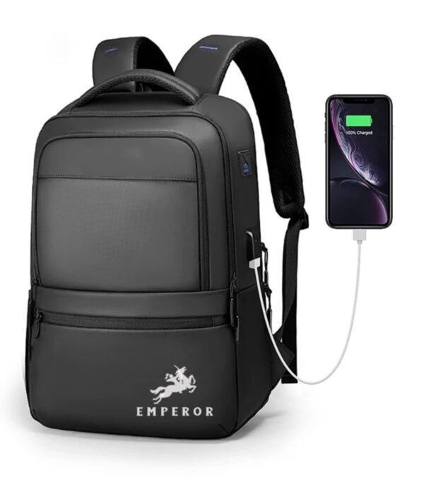 TRUE HUMAN EMPEROR® Anti Theft Bagkpack With USB Charging Port Laptop bagOffice bagCollege bagTravel bag with Anti Theft back pocket LEGEND