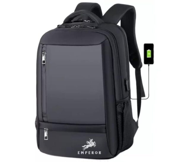 TRUE HUMAN® EMPEROR 15.6 inch laptop bag with USB charging port Laptop bagoffice bag college bags anti theft CAPTAIN