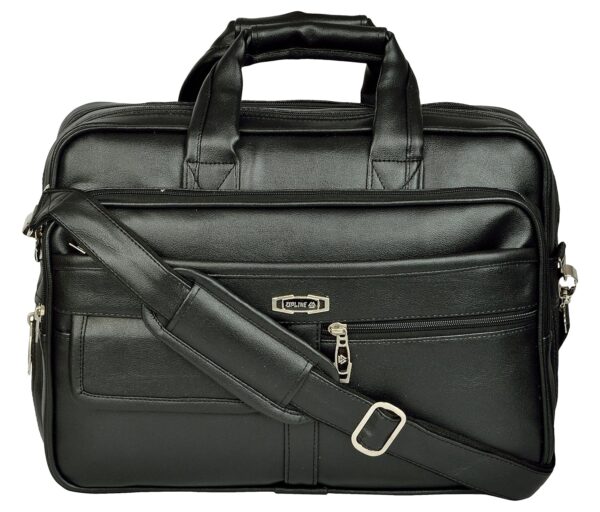 Zipline Executive Formal 15.6 Laptop MacBook Briefcase MessengerOfficeTravelExecutiveBusiness Bag for Men Women with Multiple compartments