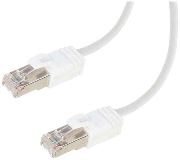 amazon basics RJ45 Cat 5e Network Ethernet PatchLAN Cable for Smartphone Router Printer 50 Feet White