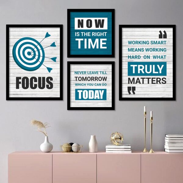 kotart Wood Motivational Quotes Framed Posters For Decoration Wall Frames For Home And Office Wall Decor 11 X 14 Inch FramedBlue